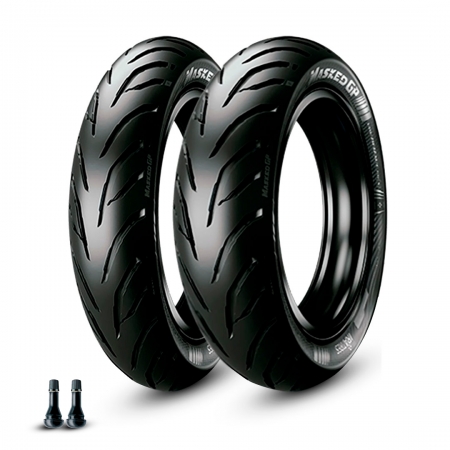 Kit Pneu Fazer 130/70-17+110/70-17 Ira Masked + 2 Válvulas