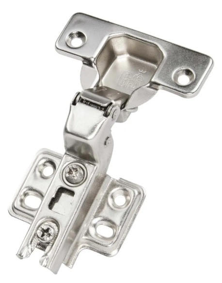 Caixa com 100 unidades Dobradiça Reta Click Amortecedor 35mm 4 Furos GSprime - Imagem 7