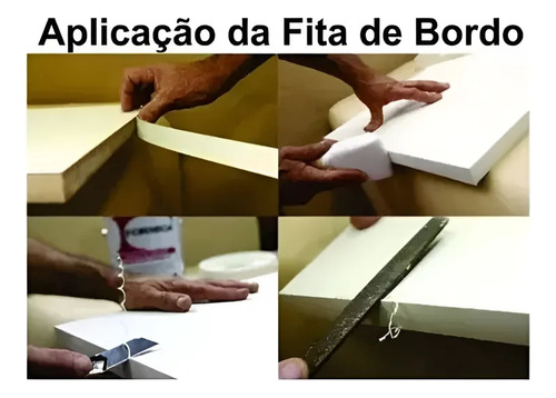 Fita de Borda Azul Sereno 64mm X 20m Rehau - Imagem 3