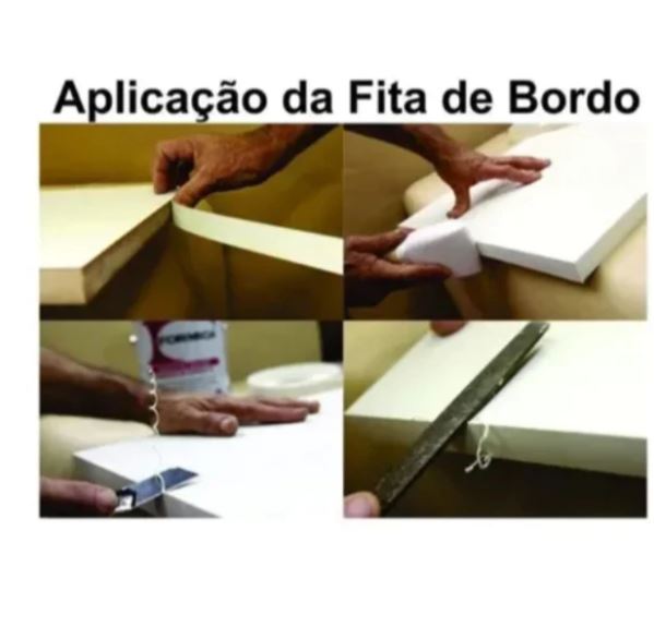 Fita de Borda Branco Supremo Matt 64mm X 20m Rehau - Imagem 6