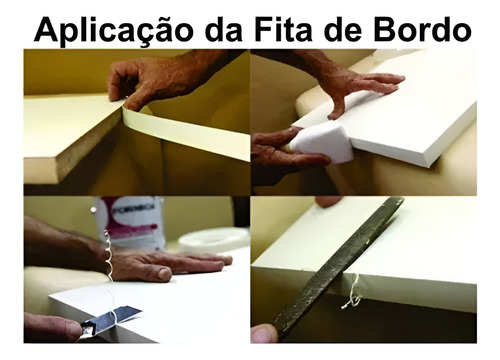 Fita de Borda Gianduia Natural Velluto 35mm X 20m Rehau - Imagem 7