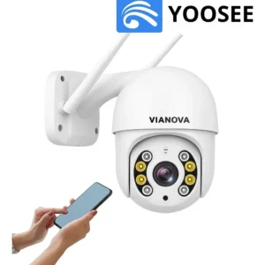 Camera Segurança Wifi Yoosee Mini Dome Full Hd Vianova Branco - Bivolt 110V/220V