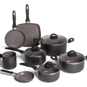 Jogo De Panelas Brinox Ceramic Life Smart Plus 8 Peças Preto